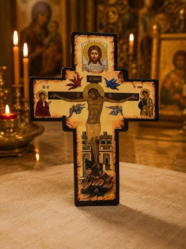 Orthodox wall cross crucifix - orthodox,