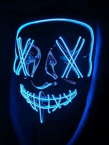 Maschera punti led - , blu