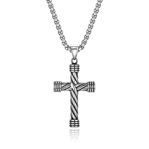 Collana uomo tono argento - uomo,