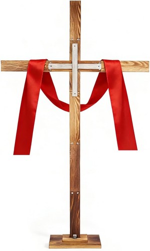 Croce legno grande - legno, 75''