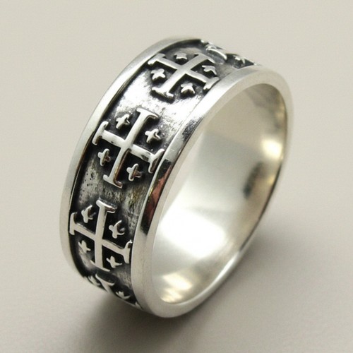 Anello croce gerusalemme - anello,