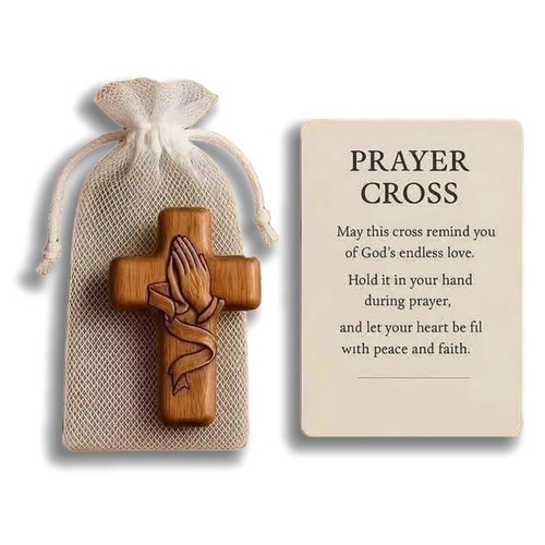 Prayer cross gift handmade - prayer,