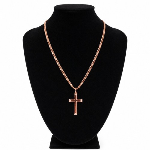 Collana con croce - , rame