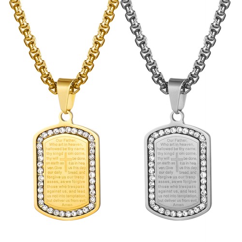 Collana uomo acciaio inox - collana,